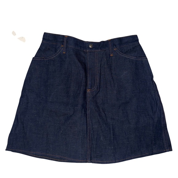 Levi's Dresses & Skirts - Vintage Levis for Gals Denim Mini Skirt Dark Wash Made in USA NWT Size 16 15/16